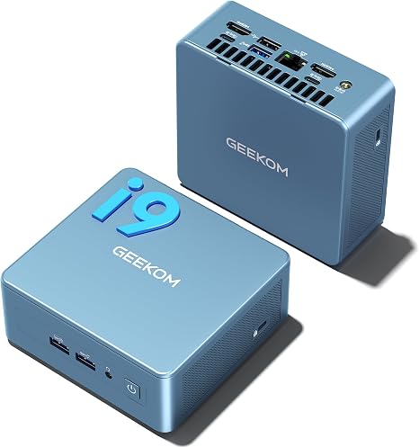 GEEKOM IT13 Mini PC 2026, Intel i9-13900HK, 32GB RAM, 1TB SSD | Silent Operation, USB4.0(40Gbps), Dual HDMI, SD Slot, Quad Display, Intel NUC Replacement