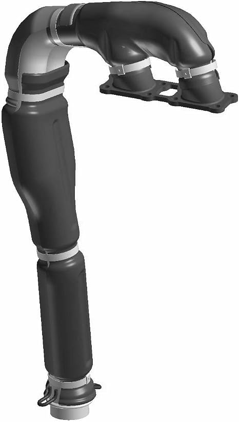 Polaris RZR Headpipe Assembly, Genuine OEM Part 1262364, Qty 1