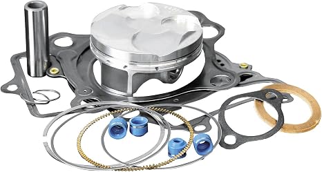 Wiseco PK1236 78.00 mm 12.9:1 Compression Motorcycle Piston Kit with Top-End Gasket Kit, Pink