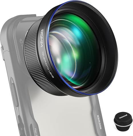 NEEWER HD 85MM Telephoto Phone Lens Only for 17mm Thread Backplate, LS-59
