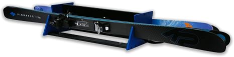 All Mountain Ski and Snowboard Mobile Rack | Marine Grade HDPE Plastic | UV Protected | Premium Strap Included | 3 Year Warranty | Made in The USA | Veteran Owned Business… (Blue, Double)