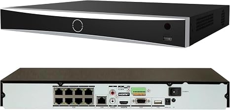 DS-7608NXI-K2/8P 4K 8CH PoE NVR Human/Vehicle Detection H.265+ No HDD | Network Video Recorder Up to 12MP Decoding Compatible with Ⲏіk IP Camera Upgrade of DS-7608NI-K2/8P