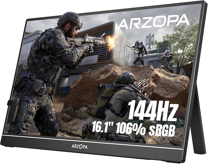 ARZOPA 16.1'' 144Hz Portable Gaming Monitor 106% sRGB - Z1FC