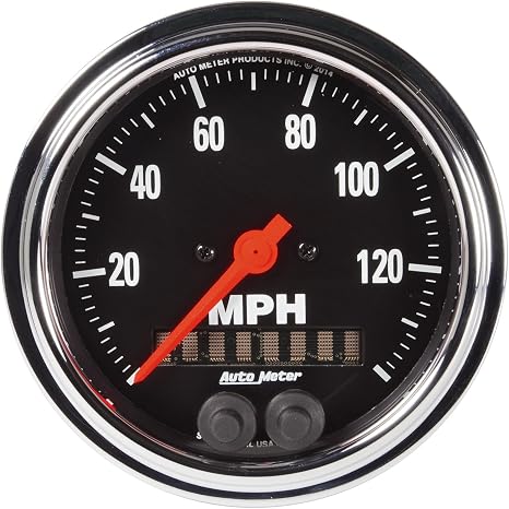 AUTO METER 2480 Traditional Chrome 3-3/8" GPS Speedometer (0-140 MPH)