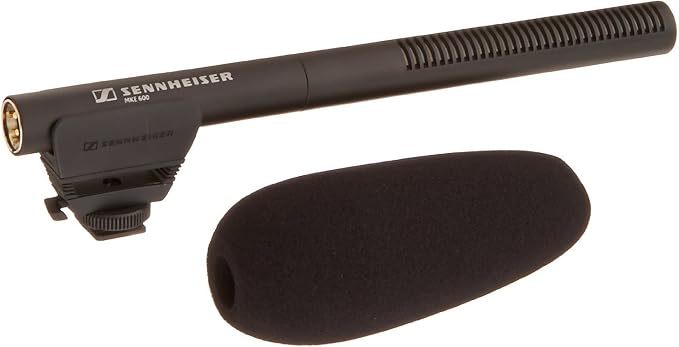 Sennheiser Pro Audio Sennheiser Pro Audio Wireless Microphone System, Black (MKE600) | Supercardioid shotgun microphone with XLR-3M and low-cut filter for camcorders, video DSLRs and outdoor recording