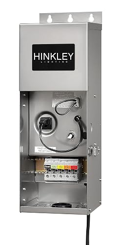 Hinkley 300w Transformer, Pro-Series, Low Voltage and Landscape, Stainless Steel | Wet Rated, Stainless Steel, Converts 120V to 12V, Accommodates Higher Wattage & Light Output (For Commercial & Public Spaces)