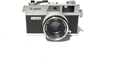 Canon Canonet QL17 GIII 35MM Rangefinder Film camera with Auto shutter and speed settings as well as manual mode. (Renewed)