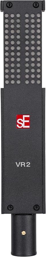 SE ELECTRONICS VR2 Active Ribbon Microphone with Full 20Hz-18kHz Frequency Response - Classic Ribbon Mic for Acoustic Guitar, Guitar Cabinets, Drums, Acoustic Instruments, Vocals & More