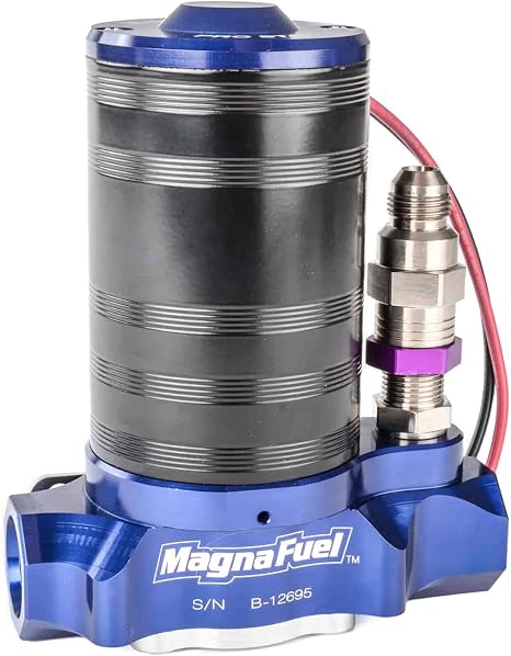 Fuel Pump, ProStar 500, Electric, In-Line, 25-36 psi, 12 AN Female O-Ring Inlet/Outlet, 8 AN Bypass, E85 / Gas, Each