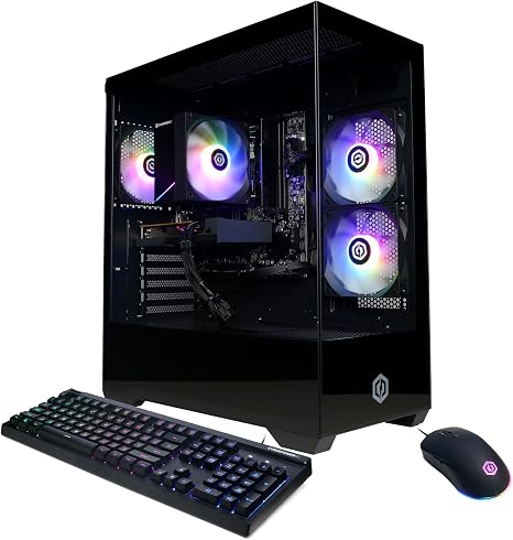 CyberPowerPC Gaming PC, AMD Ryzen 5 5500, Radeon RX 6500 XT 4GB | Gamer Master, 8GB DDR4, 500GB PCIe 4.0 SSD, WiFi Ready & Windows 11 Home (GMA3100A3)
