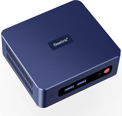 Beelink SER3 Mini PC AMD Ryzen 3 3200U (up to 3.5GHz), 8GB DDR4 480GB PCIE3.0 SSD Mini Computer, Radeon Vega 3 Graphics,1000Mbps LAN, Dual HDMI 4K Display Home-Office PC
