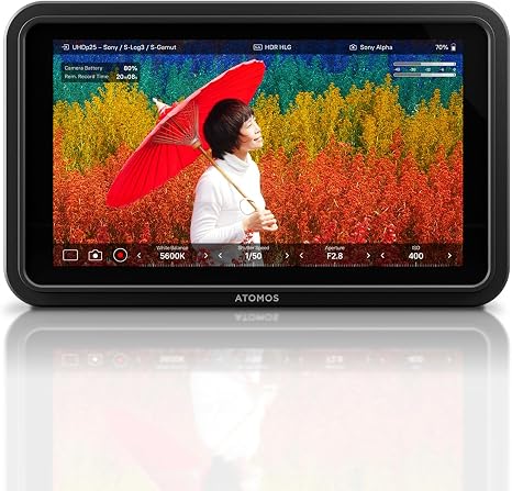 Atomos Shinobi II HDMI 4K Monitor with HDR Touchscreen, All Day Battery Life, and Lightweight Design (Black) | All Day Battery Life, Work with a larger, brighter, high-resolution, HDR Touchscreen, 11 touchscreen interface