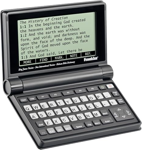 Franklin BIB-475 Electronic Parallel KJV and NIV Bible with Holman Bible Dictionary