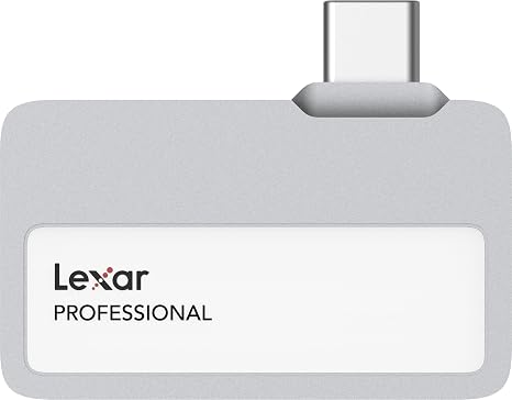 Lexar 2TB Professional Go Portable SSD, Supports Apple 4K 60fps ProRes, Up to 1050MB/s, USB 3.2 Gen 2, Rugged, IP65, Ultracompact, Compatible w/iPhone 15/16 (Not 17), External SSD (LSL400X002T-RNSNU)
