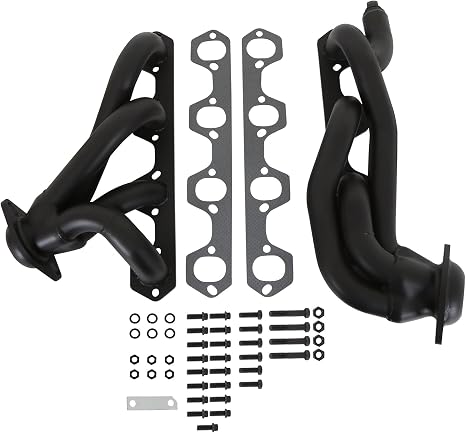 Flowtech 91668FLT Shorty Headers - Black Painted