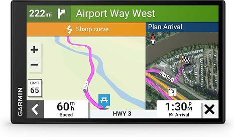 Garmin RV 795, Large, Easy-to-Read 7" GPS RV Navigator, Custom RV Routing, High-Resolution Birdseye Satellite Imagery, Directory of RV Parks and Services, Access Live Traffic and Weather (Renewed)