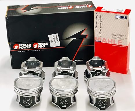 Sealed Power Pistons & Rings Combo Set of (6) compatible with 1996-2006 Jeep Cherokee Wagoneer 4.0 4.0L 242. (STD 3.875" Bore)