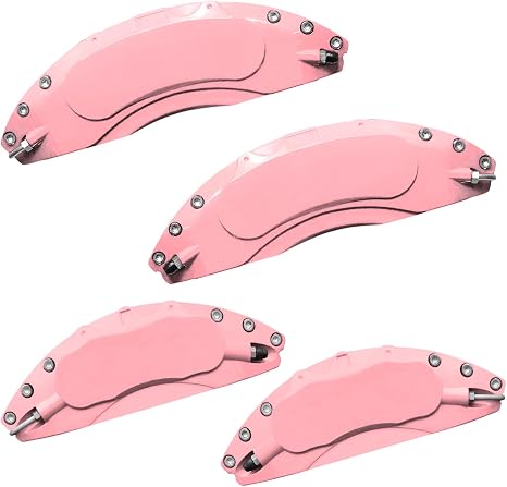 AOOA Aluminum Pink Caliper Covers fits Dodge Durango SXT/GT/R/T 2021-2026 and Jeep Grand Cherokee Limited/Sterling Edition/Trailhawk/Overland/Summit 2017-2021 (Set of 4)