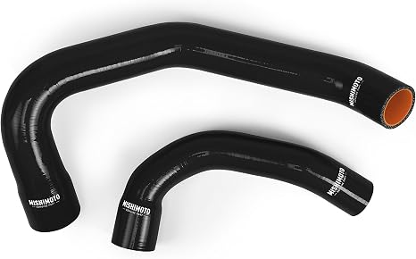 Mishimoto MMHOSE-WR6-91BK Silicone Radiator Hose Kit Fits Jeep Wrangler YJ 1991-1995 Black