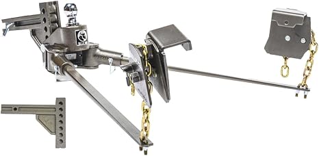Blue Ox BXW1000 SwayPro Weight Distributing Hitch 2″ Receiver for Trailer | 7 Hole Shank | 10,000 lbs Maximum Towing | Levels Out Ride to Restore Control and Stability