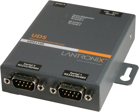 Lantronix Device Server UDS 2100 - Device server - 2 ports - 10Mb LAN, 100Mb LAN, RS-232