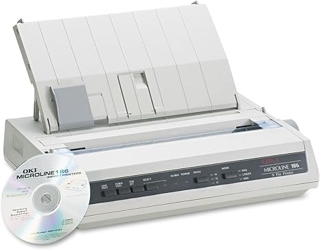 Oki MICROLINE 186 Dot Matrix Printer (62422301)
