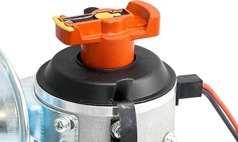 PerTronix D186504 Flame-Thrower Plug and Play Electronic Ignition Distributor with Ignitor Technology, Compatible with VW Type 1 Engines, Vacuum Advance Cast