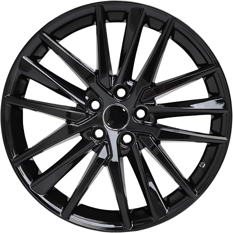 New 19x8 Inch Single 19 Inch 19“ Premium Aluminum Alloy Wheel Rims Compatible with Toyota Camry XSE 2021 2022 2023 2024, ALY75222U46N, OE Stock Specs, Gloss Black