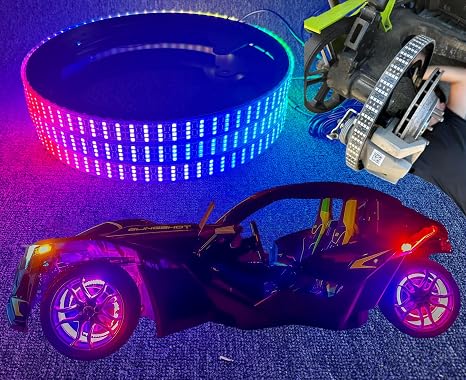 3PCS Quad Row RGB Dream Color Wheel Light Fits Slingshot 2015-2026