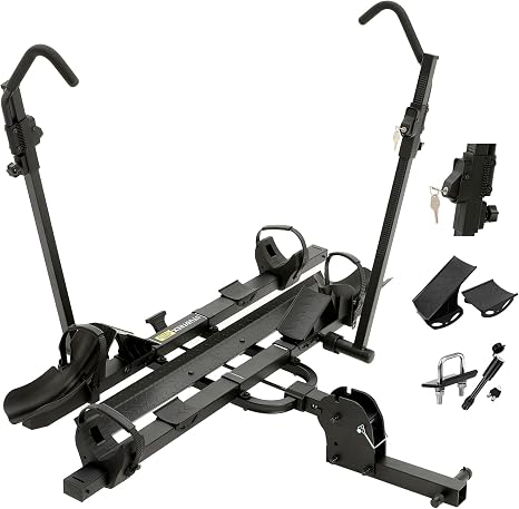 TrailV2 Plus Hitch 2 Ebike Rack with Ramp, Heavy Duty 170 lbs Capacity