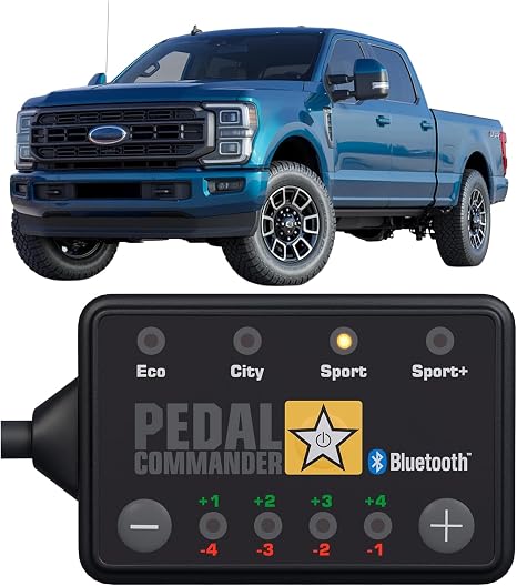 PEDAL COMMANDER for Ford F-250 Super Duty 2011-2026 Throttle Response Controller - Plug-and-Play, 36 Settings 4 Modes, Wireless App Control, Anti-Theft - Work Towing Hauling - F250 Truck Accessories