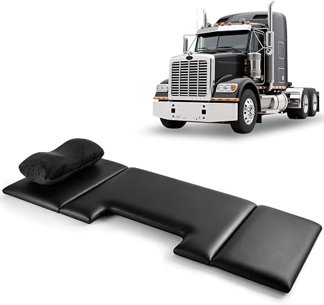 Semi Truck Mattress, Foldable Day Cab Bed with Pillow for Truck Drivers
