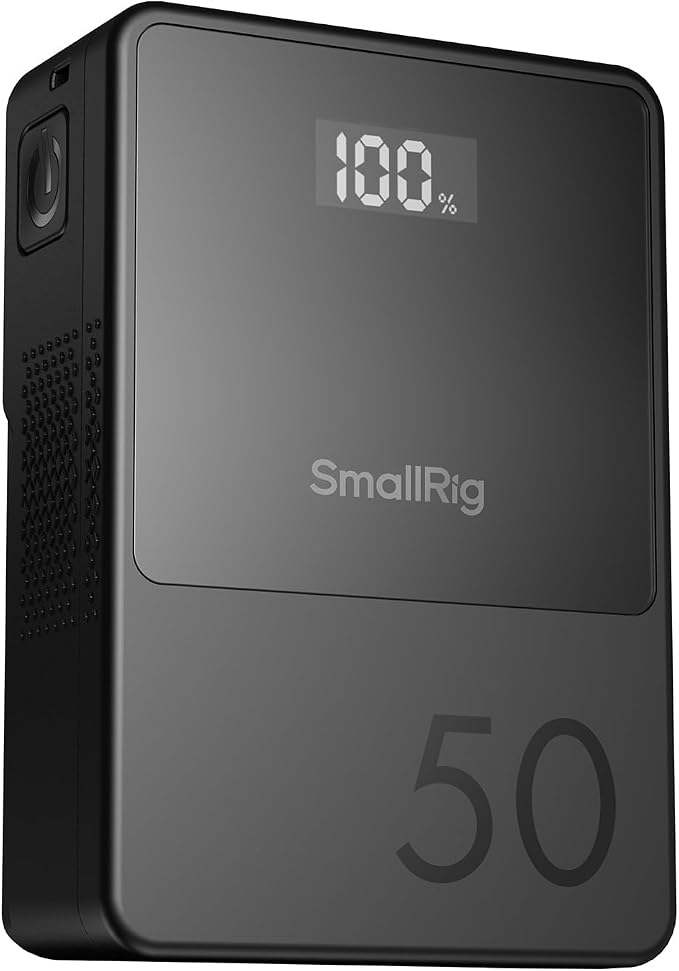 SMALLRIG V Mount Battery VB50, 50Wh / 3400mAh PD45W Mini V-mount Battery