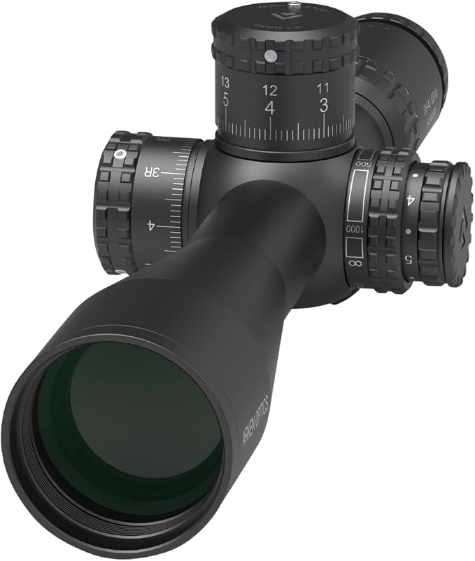 Arken Optics SH4J GEN2 6-24x50 FFP Rifle Scope, 34mm Tube, AZS Zero Stop, Illuminated Reticle