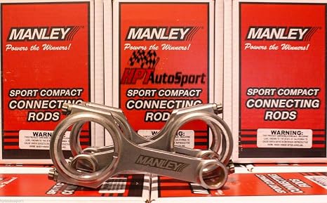 Manley 14015-4 H-Beam Connecting Rod, Set of 4