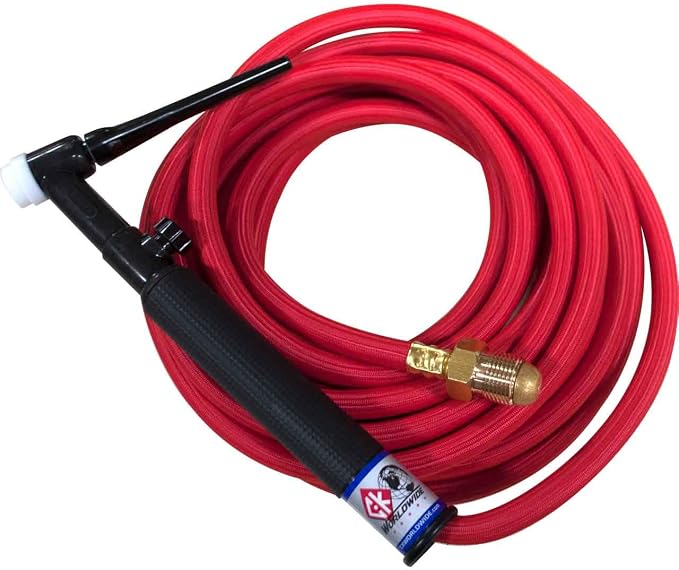 CK26 Air Cooled TIG Torch Kit, Flex Valve, 200A, 25', 1-Pc, Super-Flex, CK26V-25-RSF FX