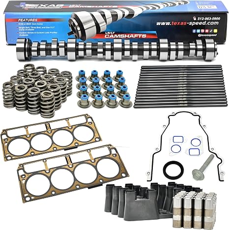 Texas Speed & Performance Chopacabra Truck Camshaft Install Kit for Gen III/IV LS 6.0L 6.2L LS3 Vortec Trucks (Includes Cam Kit, Gaskets, Lifters & Trays)
