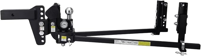 Weigh Safe True Tow Middleweight - Weight Distribution Hitch - Ball Mount Hitch with Anti-Sway Technology - 6" Drop Hitch, 2" Shank & 12,500-lb Towing Capacity