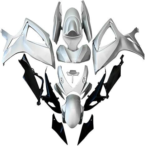 Gloss Silver Fairing kit for Suzuki GSXR600 GSXR750 2006 2007 K6 06 07 Cowl