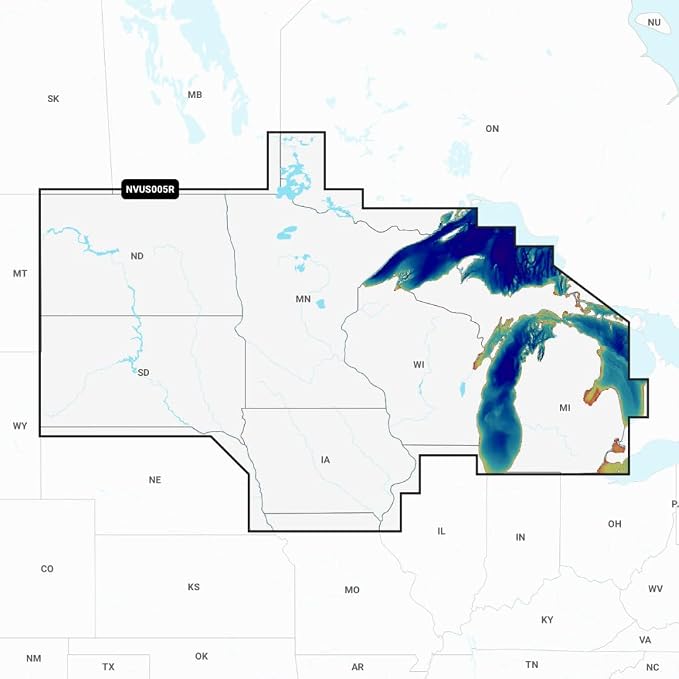 Garmin 010-C1289-00 Navionics Vision+ microSD and 1-Year Subscription - US North Lakes, Rivers, and Coastal Marine Charts