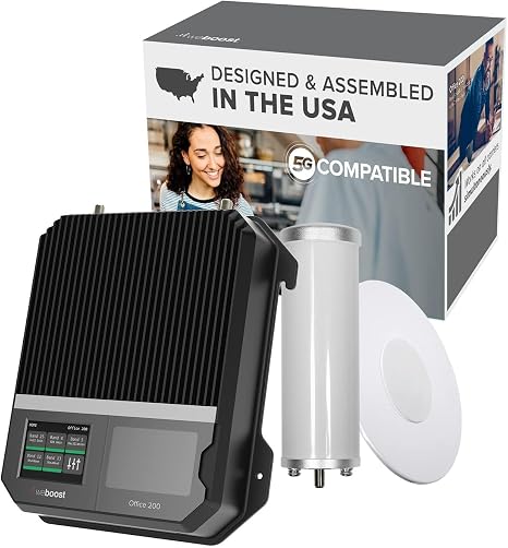 weBoost for Business Office 200 (75 Ohm) Cell Phone Signal Booster | 5G/4G LTE | 72 dB | DIY | All U.S Carriers - Verizon, AT&T, T-Mobile & More | Up to 10,000 sq ft | FCC Approved