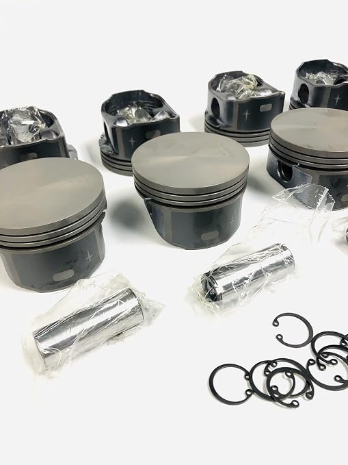 Hypereutectic Flat Top Pistons & Rings Kit compatible with 1999-2008 GM LS 4.8L & 5.3L Engines GEN III & IV. Click size needed before adding to cart. (STD 3.780" Bore diameter)