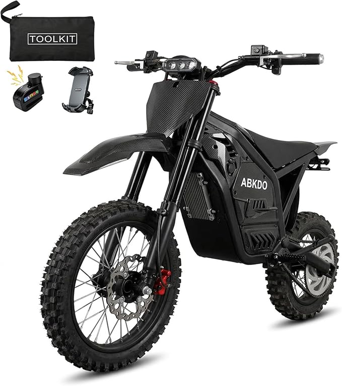 4000W Electric Dirt Bike for Teens Adults,48V 23Ah Battery,45 MPH