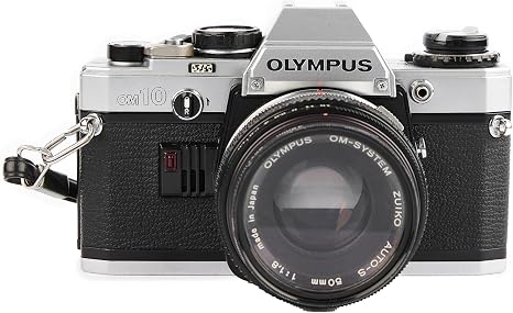 Olympus OM-10 OM10 35mm SLR Film Camera with Manual Focus Om Mount System Lens (Renewed)