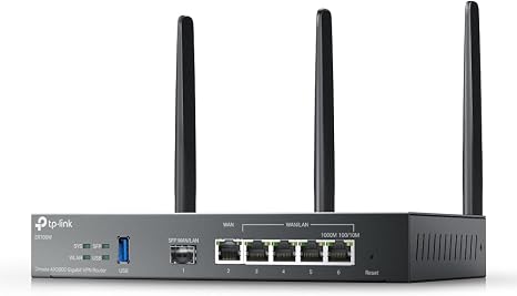 Omada ER706W, Gigabit AX3000 WiFi 6 VPN Router
