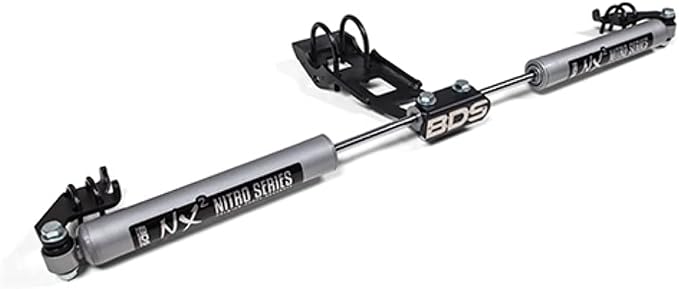 BDS Suspension NX2 Dual Steering Stabilizer Kit for 05-21 Ford F250 / F350 Superduty