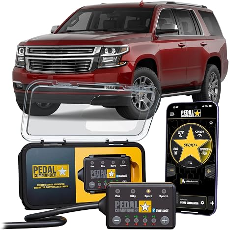PEDAL COMMANDER for Chevrolet Tahoe 2007-2020 Throttle Response Controller - Plug-and-Play, 4 Driving Modes & App Control, Throttle Controller Performance Upgrade, Tahoe SUV Accessories