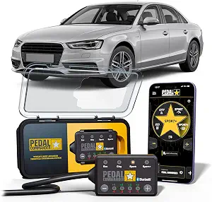 PEDAL COMMANDER for Audi A4 2008-2016 Throttle Response Controller - Anti-Theft, 4 Driving Modes, App Control, Throttle Controller Performance Upgrade, A4 Accessories