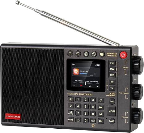 CHOYONG LC90 Multi-Band Smart Internet Radio,WiFi/4G,AM/FM/MW/SW Receiver