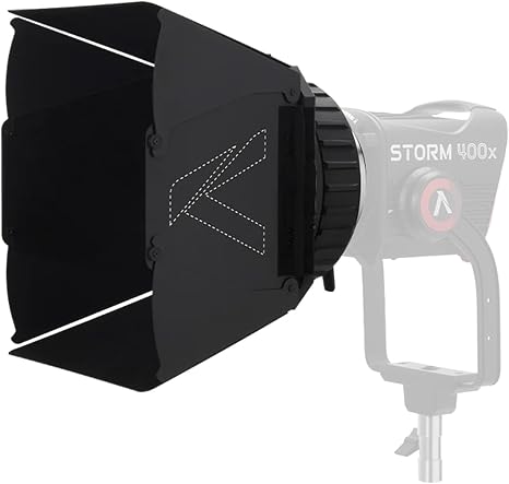 Aputure CF7 Fresnel&Barn Doors Kit Bowens Mount Fresnel Kit for Storm 400x | Included Protective Carrying Case